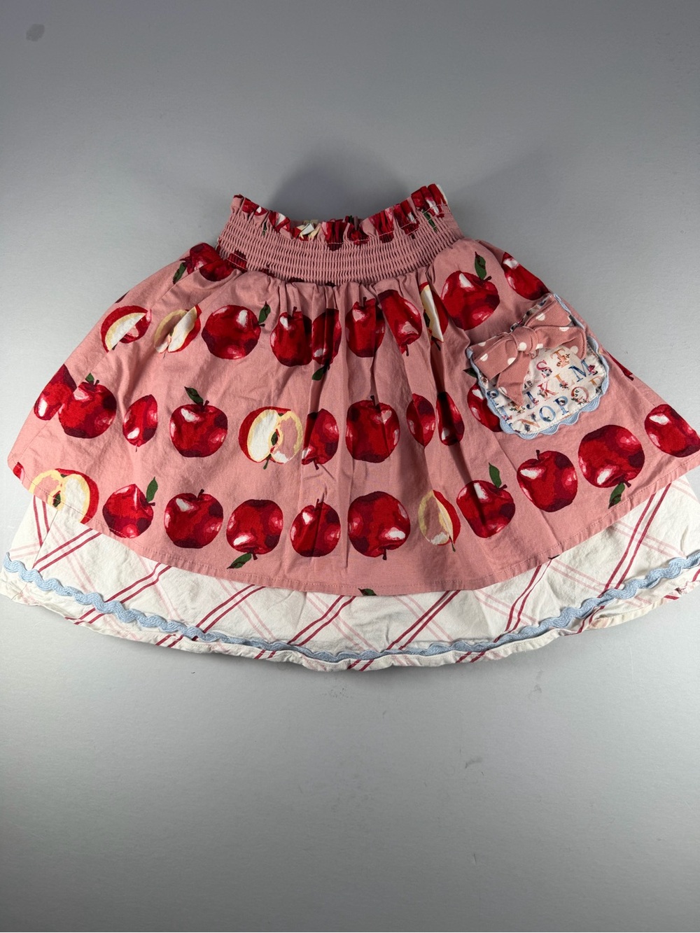 Matilda Jane Heart to Heart Pink Apple Print Full Skirt